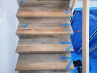 Vinyl Flooring Install, Vinyl Nosing's