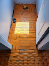 Heated Flooring Install, Schluter Heated Flooring