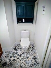 Heated Flooring, Tile Flooring, Cabinet Install