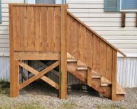 Mobile Home Entrance Deck and Stairs